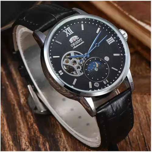 Orient watch sun moon - watch, moon,