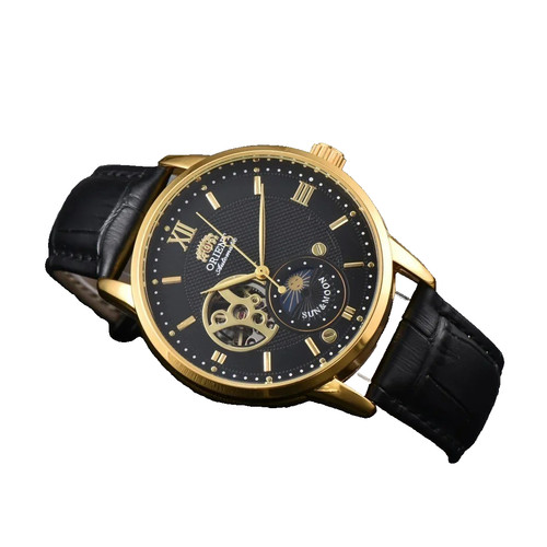Orient watch sun moon stars - watch, sun,